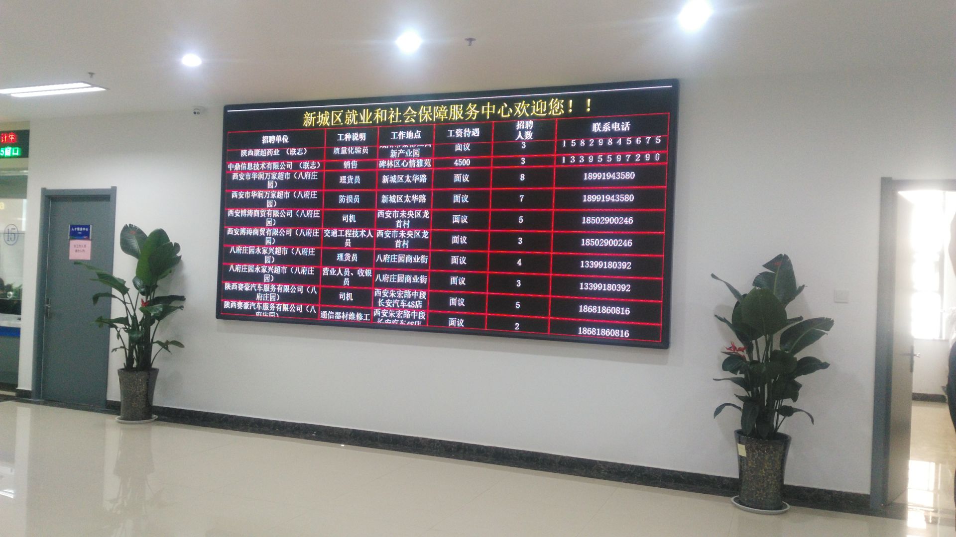 室内P4全彩显示屏